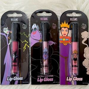 Disney Villains Lip Gloss 3pc set